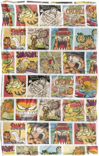 Vista 2 de Garfield Collage - Manta de tacto sedoso súper suave, 36 x 58 pulgadas