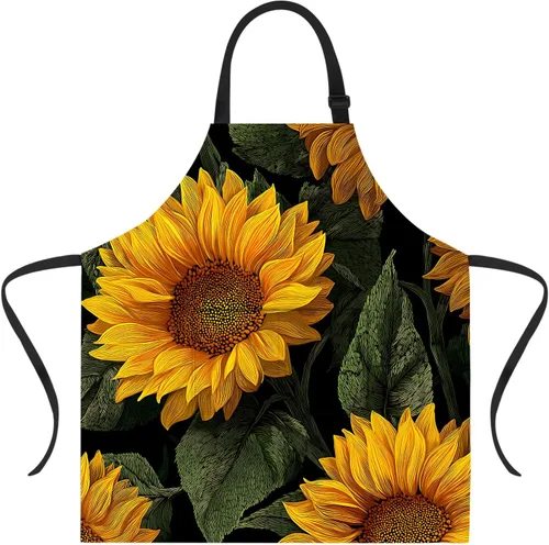 Vista 50 de ANNA QUEEN Delantal de Feliz Navidad para mujeres y hombres con bolsillos, delantal de muñeco de nieve, delantal de cocina ajustable para cocinero