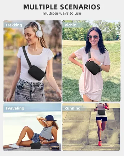 Vista 8 de Cinturones de moda para mujeres y hombres, A-Negro, Deportes
