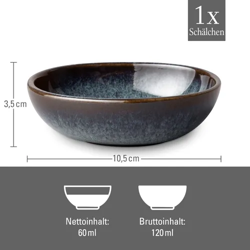 Vista 6 de like. by Villeroy & Boch Cuenco individual Lave Gris - 4.25x4x1.25 pulgadas