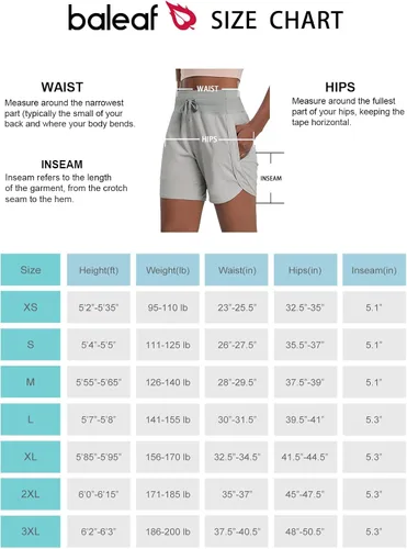 Vista 7 de BALEAF Women's 5" Running Shorts Unlined Athletic Workout Shorts Zipper Pocket