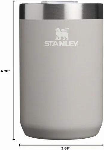 Vista 6 de STANLEY Everyday Camp Cup - Taza de 12 onzas, tapa para beber, taza para café, té y bebidas, acero inoxidable aislado sin BPA, color ceniza