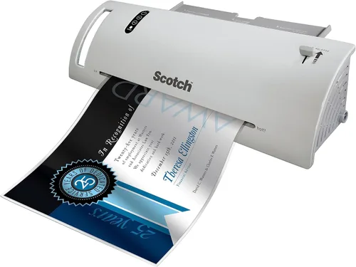 Vista 4 de Bolsas térmicas laminadas mate Scotch, ultra transparentes con acabado mate, tamaño carta 8.9 pulgadas x 11.4 pulgadas, paquete de 20