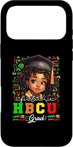 Vista 22 de Future HBCU Grad Black Girl Kids Graduation HBCU College Case for iPhone 16