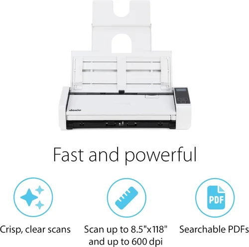 Vista 3 de Doxie Pro DX400 - Escáner de documentos dúplex y escáner de recibos para el hogar y la oficina con un software increíble para Mac y PC