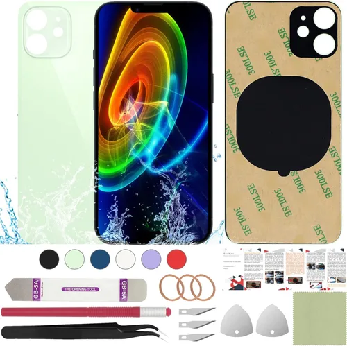 Vista 50 de Funda trasera de repuesto compatible con iPhone 8 de 4.7" + Herramientas profesionales (Gris espacial) Incluye herramientas profesionales, cinta