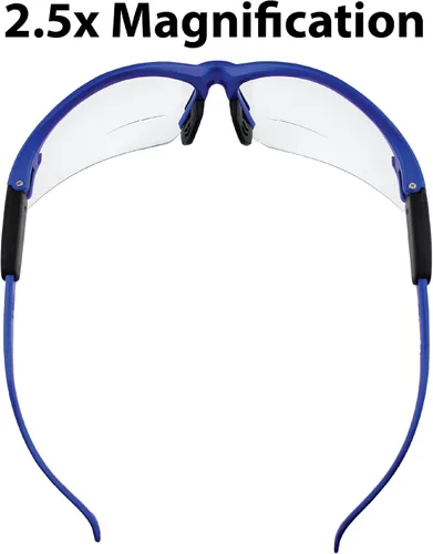 Vista 4 de Birdz Gafas de seguridad Flamingo para enfermeras, asistente dental, gafas de sol de disparo para mujeres, mujeres y hombres, marco azul con lente
