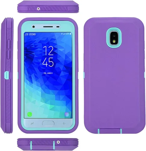 Vista 2 de Defender Armor - Funda para Galaxy J7 2018, resistente a prueba de golpes, con protector de pantalla integrado