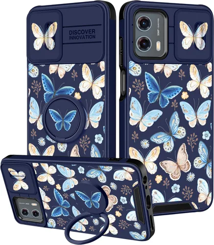 Vista 104 de Funermei Funda para Moto G Stylus 5G 2022, funda para teléfono con diseño de calavera de esqueleto para mujeres y niñas, diseño gótico, Como