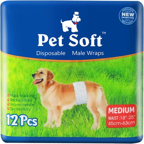 Vista 11 de Pañales Pet Soft para perro, desechables, para perros macho, xs