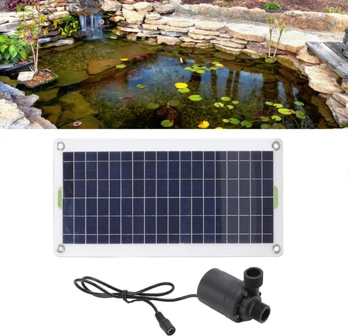 Vista 2 de Bomba de fuente accionada solar del kit solar 30W para la hidroponía del estanque de los jardines