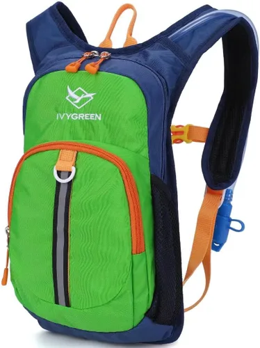 Vista 18 de Ivygreen Mochila de hidratación para niños, mochila de senderismo para niños o niñas con vejiga de agua de 1.5 L