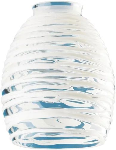 Vista 3 de Westinghouse Lighting Corp, pantalla de vidrio transparente con diseño de cuerda blanca