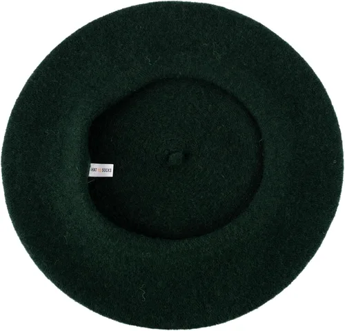 Vista 45 de Hat To Socks Boina francesa de mezcla de lana para hombre y mujer en colores lisos