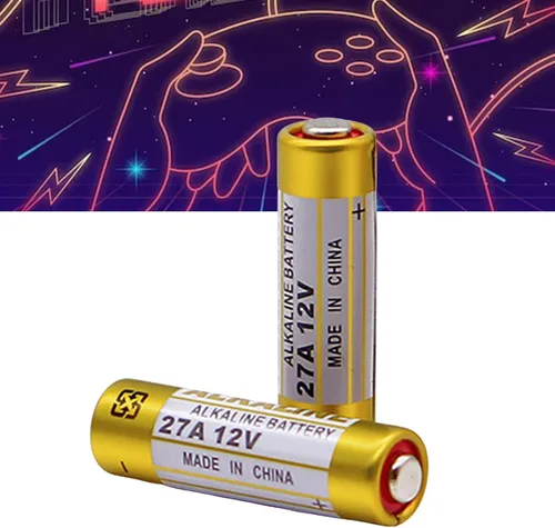 Vista 3 de 5 baterías alcalinas de 27 A 12 V compatibles con múltiples modelos como A27 y LR27A UM27A 27AE K27A 8LR732 Potencia estable