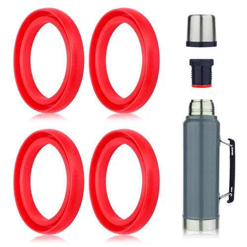 Vista 10 de 4 juntas de repuesto de silicona clásicas para Stanley, juntas de sellado de junta tórica para tapa térmica, compatibles con Stanley Classic de 20