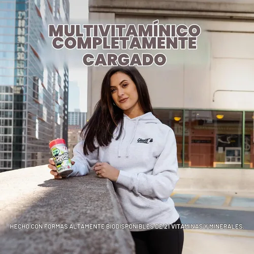 Vista 2 de GHOST Multivitamínico múltiple para hombres y mujeres, 90 cápsulas, vegano
