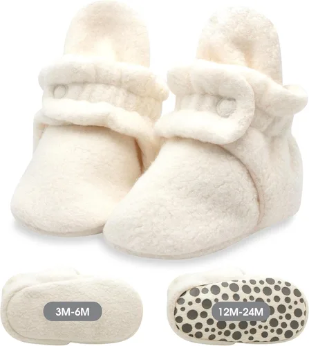 Vista 16 de Zutano Botines de forro polar unisex para bebé, con cierre de dos broches, de recién nacido a 24 meses Rosa bebé