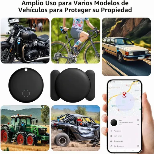 Vista 6 de Rastreador GPS para vehículos, rastreador de coche GPS oculto con funda magnética, funciona con Google Find My(sólo Android), localizador de coche