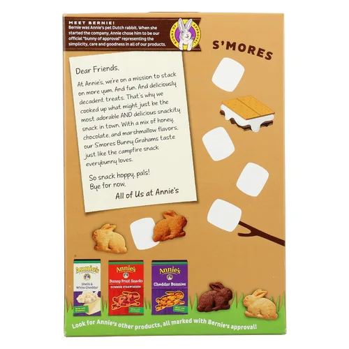 Vista 111 de Annie's Organic Chocolate Bunny Graham Snacks, 7.5 onzas