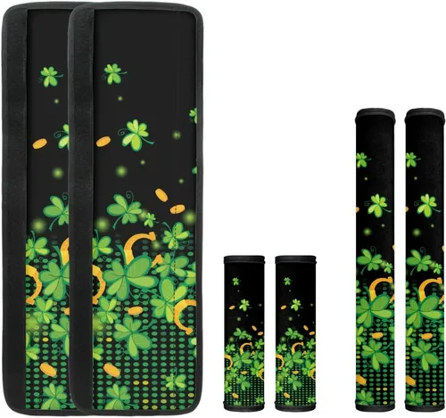 Vista 23 de 6 fundas para manija de puerta de refrigerador de Acción de Gracias, cubierta de manija de nevera de otoño, hoja de arce, protector de manija