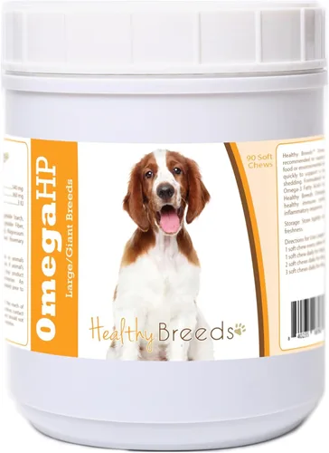 Vista 92 de Healthy Breeds Affenpinscher Omega HP - Masticables suaves para piel y pelaje, 60