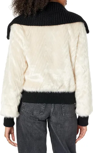 Vista 2 de Karl Lagerfeld Paris Women's Sweater Knit Collared Coat