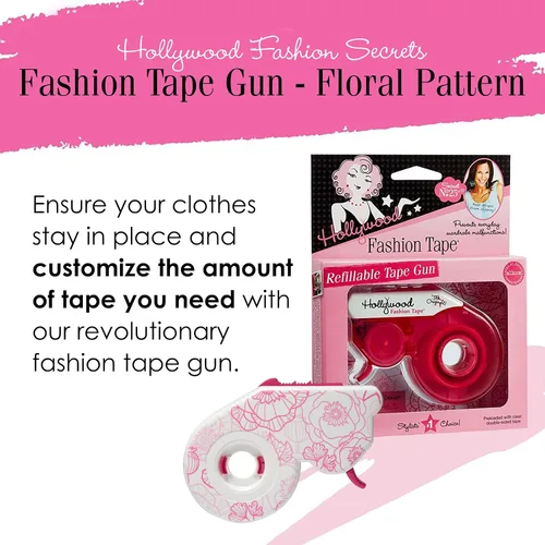 Vista 3 de Hollywood Fashion Secrets Fashion Tape Roll, Dispenser