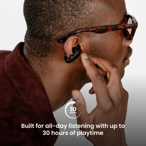 Vista 4 de Sudio Audio B3 Auriculares inalámbricos de oreja abierta – Auriculares Bluetooth 5.3 con clip con ajuste seguro, resistentes al sudor, micrófono