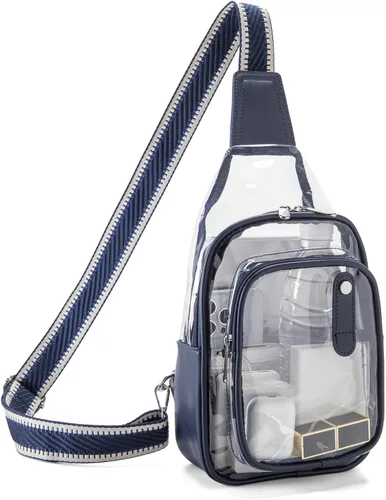 Vista 10 de Clear Bag for Stadium Events, Clear Purses For Women Stadium Crossbody Clear Fanny pack For Women Concert Bag