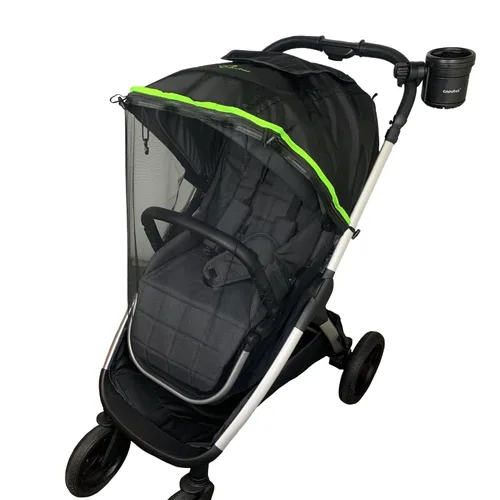 Vista 5 de Ezkindheit Parasol universal y protector contra mosquitos para cochecitos - Accesorios para cochecito de bebé - Accesorio de cubierta opaca y visera