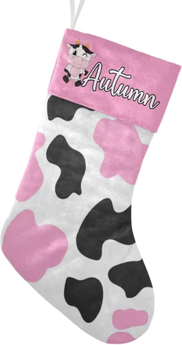 Vista 11 de Calcetines de Navidad con lindo panda verde personalizado con nombre, medias de Navidad personalizadas para la temporada de vacaciones familiares