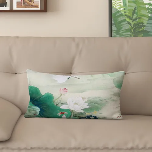 Vista 22 de Funda de almohada con estampado digital de loto zen chino, diseño de doble cara para sofá, sala de estar, decoración de dormitorio