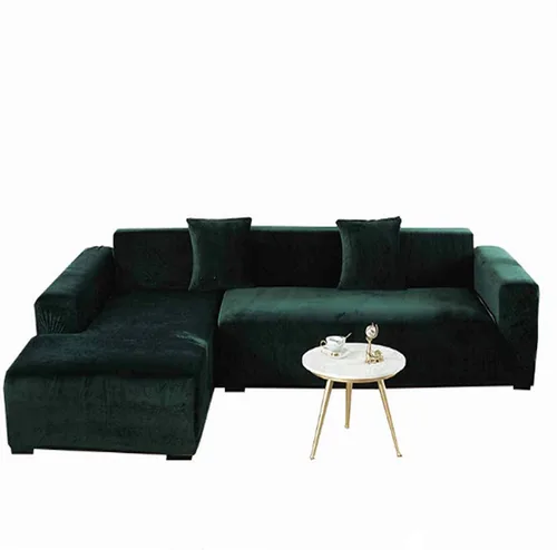 Vista 10 de Funda de sofá de felpa para sofá de 3 cojines, funda de terciopelo elástica para silla reclinable, protector de muebles y sofá biplaza