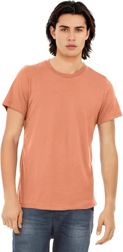 Vista 175 de Bella Canvas 3413c para hombre (1) Triblend verde + (1) Triblend rojo
