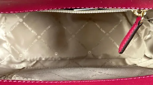 Vista 7 de Michael Kors Berry Multi Manhattan - Bolso escolar de cuero con asa superior mediana Berry RedMulti