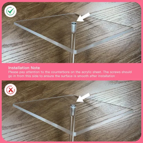 Vista 4 de TEKXYZ Soportes de globos de acrílico transparente para mesa, altura ajustable de 15.75 pulgadas, 23.6 pulgadas, 31.5 pulgadas, centros de mesa