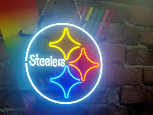 Vista 3 de Queen Sense 12"x12" Steelers Neon Sign Light Man Cave Bar Pub Beer Gift Neon Lamp A114PS