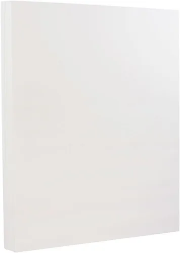 Vista 8 de JAM PAPER Strathmore 24 lb Papel - 90 g/m² - 8,5 x 11 - Lino Blanco Brillante - 500 Hojas/Resma