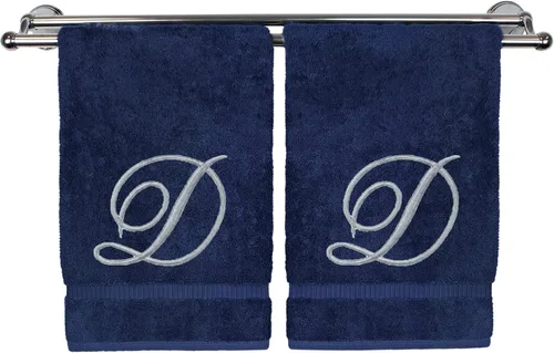 Vista 99 de Toalla de mano con monograma, regalo personalizado, 16 x 30 pulgadas, extra absorbente, 100% algodón turco, acabado de rizo suave, para baño, cocina