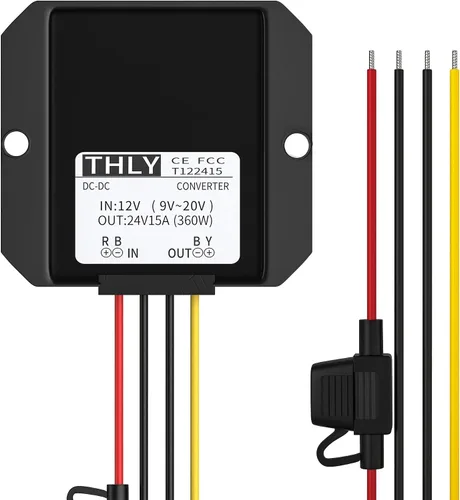 Vista 8 de Convertidor CC de 12 V a 24 V, convertidor Dc-DC de 12 V a 24 V 10 A 240 W con fusible impermeable convertidor elevador para carrito de golf, luz