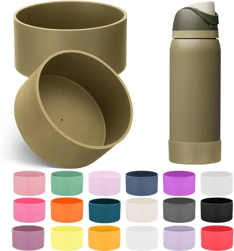Vista 48 de Mity rain Bota de silicona 2PCS para botella de agua Owala FreeSip Malvavisco tímido