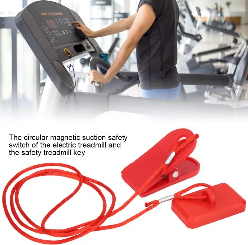 Vista 2 de Keenso Llave de seguridad para caminadora, interruptor de seguridad magnético para máquina de correr, accesorios de repuesto para la mayoría