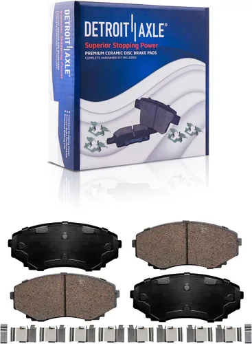 Vista 41 de Detroit Axle - Pastillas de Freno Traseras de Cerámica Izquierda Reemplazo de Pinza para Silverado Sierra Suburban 1500 Tahoe Yukon Escalade ESV EXT