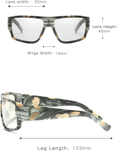Vista 3 de Mincl Lente Fotocrómica Hombres Cuadrado Deportes Presbípicos Bifocales Gafas De Lectura Para Hombres Transición Gafas De Sol