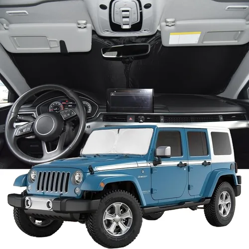 Vista 61 de Parasol para Toyota 4Runner 2010-2024 2025 - Cubierta de Parasol para Parabrisas - Sombra de Ventana Frontal de 4 Capas para 4-Runner de Ajuste