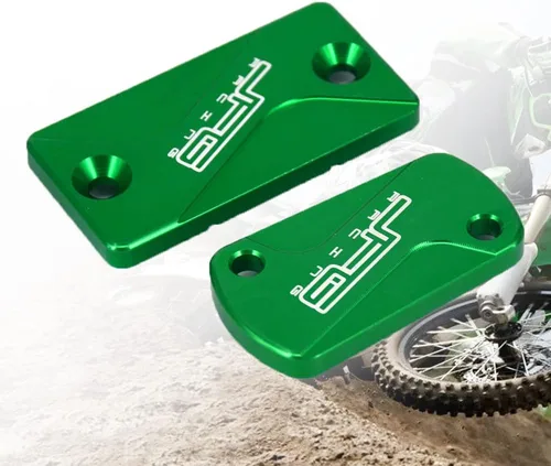 Vista 6 de Tapa de líquido de embrague delantero y trasero para motocicleta, tapa CNC para motocross KX65 01-21 KX80 KX85 KX100 98-21 KX125 92-08 KX250 93-08