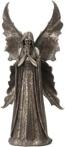 Vista 2 de Veronese Design Anne Stokes - Estatua de diseñador de resina fundida en frío de 14 1/8 pulgadas de alto, acabado de bronce antiguo, Only Love Remains