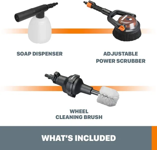 Vista 6 de WORX Kit de accesorios de limpieza para automóviles/barcos Hydroshot - WA4071