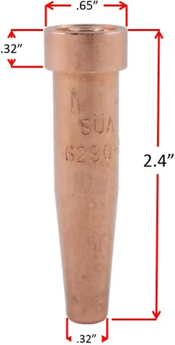 Vista 4 de SÜA - Antorcha de oxicombustible resistente compatible con Harris con válvulas de retención + punta de corte + punta de soldadura + punta